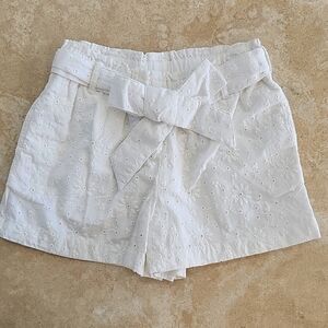 NWOT POLO RALPH LAUREN Off-white girls embroidered shorts bow - Size 3Y